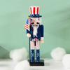 25cm Tall Wooden Nutcracker Figurines, Festive Christmas Home Decor & Holiday Display Ornament