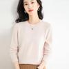 2025 Autumn/Winter Women's Plus Size Korean Style Loose Knit Sweater, Versatile Round Neck Base Layer.