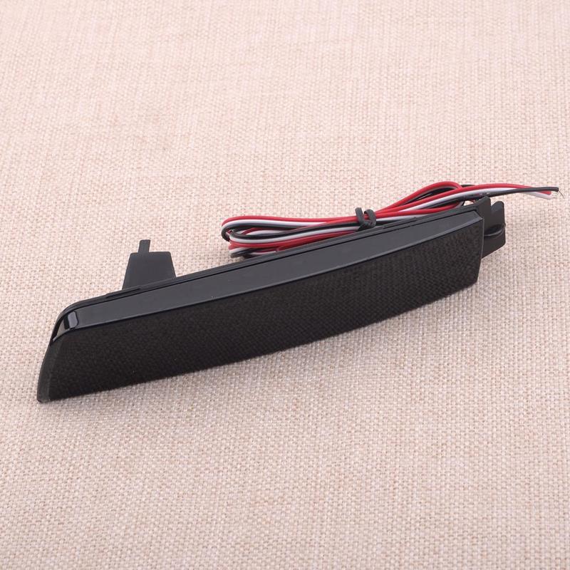 1Pair LED Rear Bumper Brake Reflector Light Fit For Nissan Juke Murano Quest Sentra Infiniti