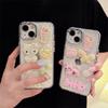 Cartoon Kt Cat Plaid Snapper Burning Daisy 15 Mobile Phone Case For Iphone16Promax Girl Apple 17