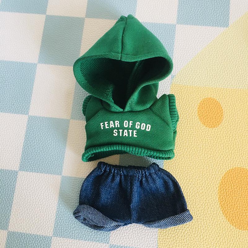 בגדי בובת קטיפה ויניל חמודה 17 ס"מ קופסה עיוורת - תליון LaBuBu שמלת אביזרים