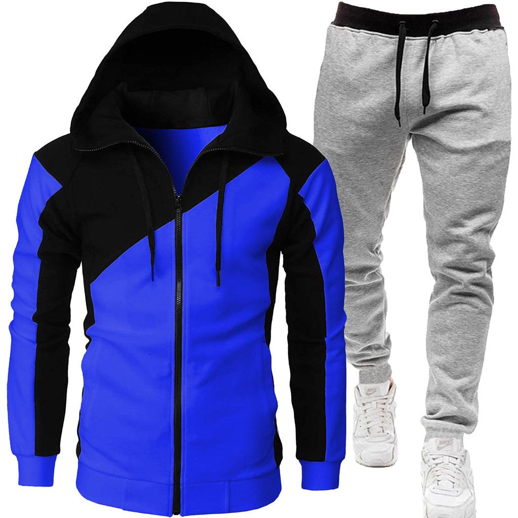 Men's Two-Tone Sports Jacket + Velvet Winter Suit 