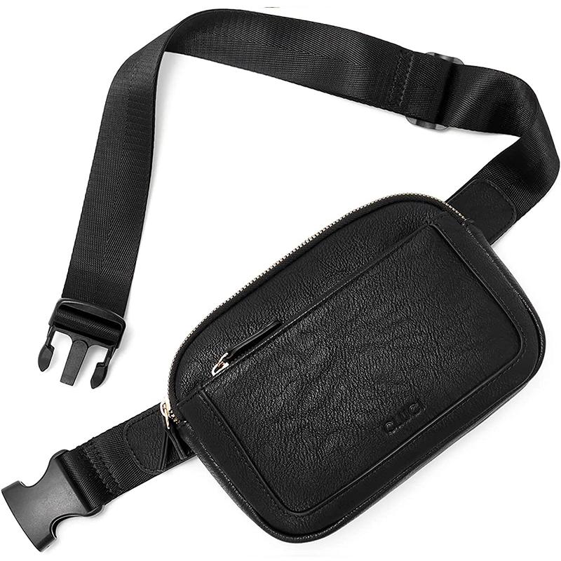 Yogodlns Borsa sul petto carina Borsa a tracolla leggera a tracolla per sport all'aria aperta in pelle PU Borsa a tracolla casual semplice da donna