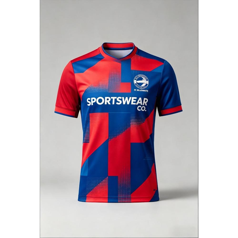 Summer Sports Breathable Soccer T-Shirt Men’s Casual Training Short-Sleeve T-Shirt Creative Colorful 3d Fashionable Casual Loose T-Shirt