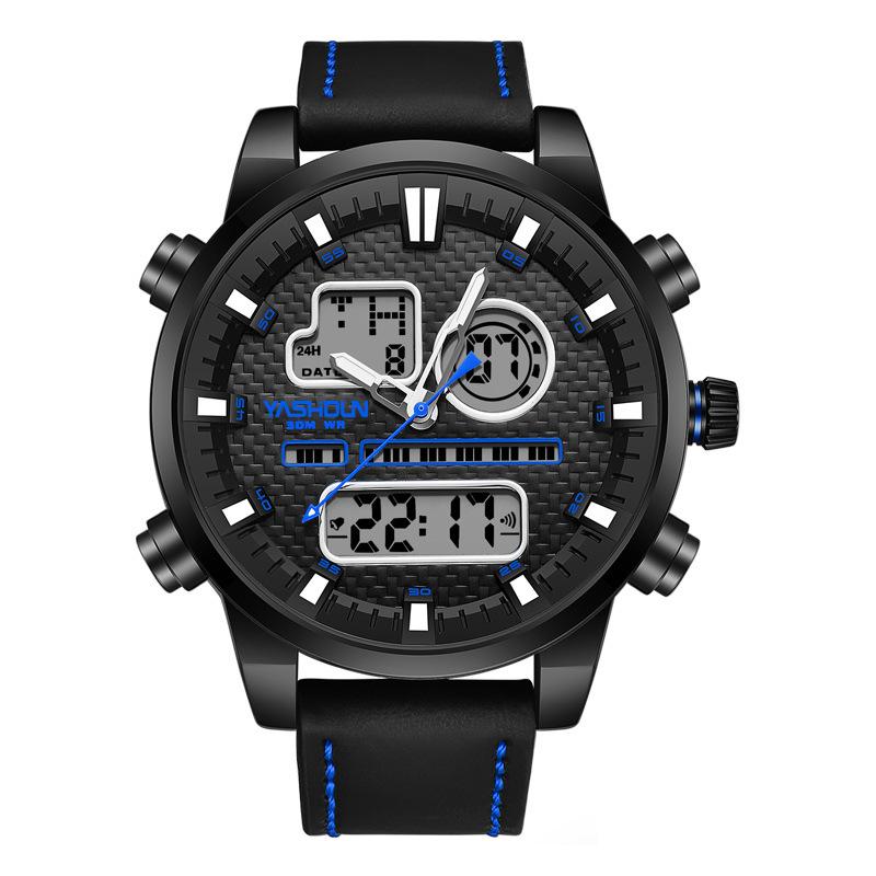 Multifunctional Teenager Senior high school Student Electronic Watch Men's Waterproof Luminous Sports Men's Watch Quartz Watch