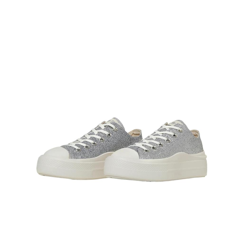 Converse All Star Light Plts 2 GT OX Minimalist Versatile Fashion Comfortable Lightweight Low-Top Canvas Shoes Unisex sneaker Silver 31314921