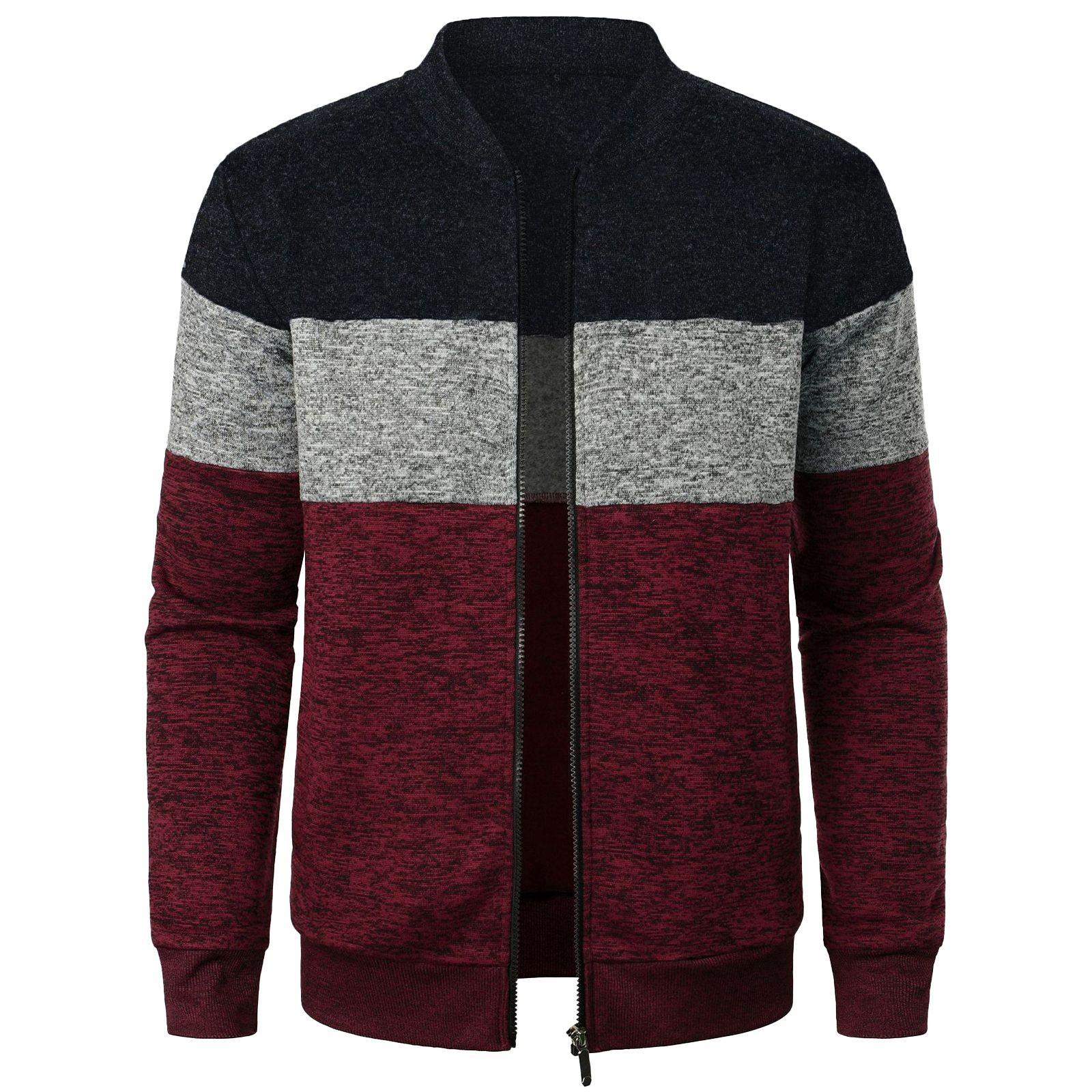 

Мужская куртка-кардиган Spring Stand Colorblock, мужская повседневная куртка-кардиган M