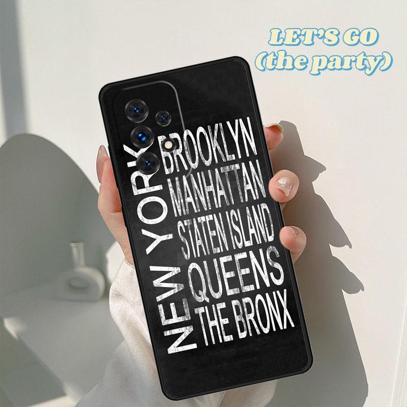 New York City phone case For Samsung Galaxy A42 A31 A40 A51 A71 A32 A80 A91 A52 A72 A73 A20e A21S A50 A70 A11 A12 Cover