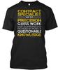 Contract Specialist Precision T-Shirt Made In the USA Size S To 5XL