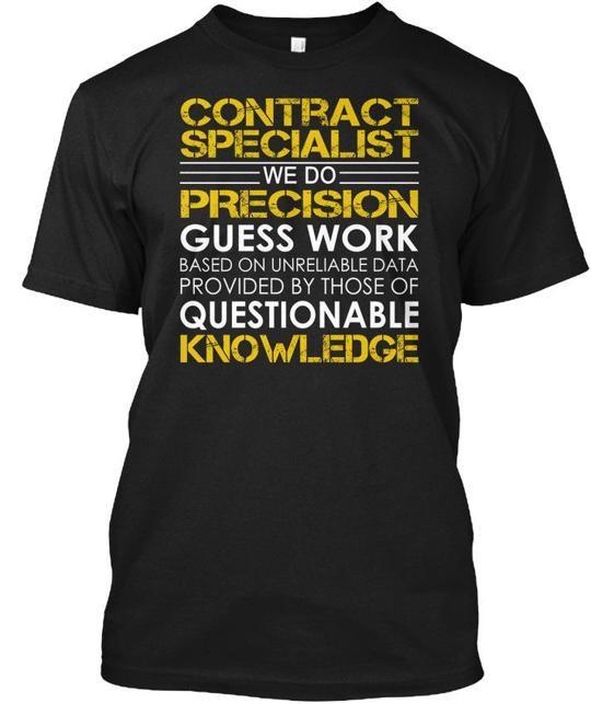 

Contract Specialist Precision T-Shirt Made in the USA Size S to 5XL 4XL