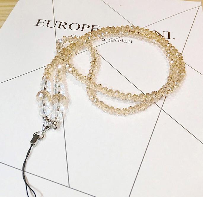 Rhinestone Applicable Shell Lanyard Universal Long Lanyard Crystal Lanyard Mobile Phone Case Neck Lanyard Camera Mobile Phone Chain золотой