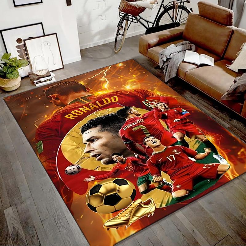 1pc Number 7 Soccer Design Printed Area Rug Carpet for Bedroom Living Room Home Decor Rugs Mat Non Slip Mat Rug for Bedside