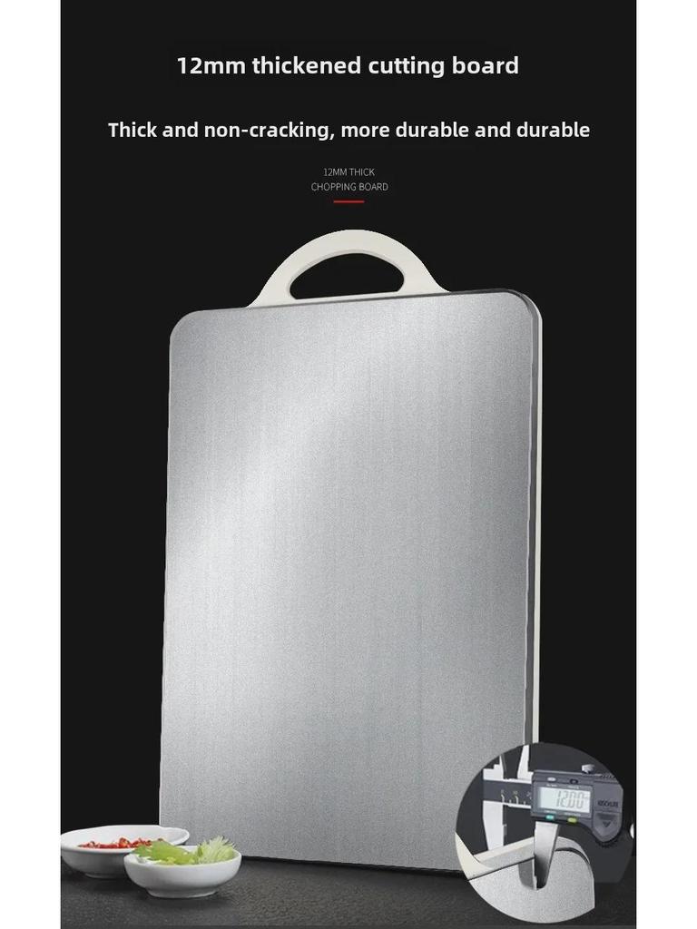 Multifunkční antibakteriální oboustranné krájecí prkénko z nerezové oceli 304 a plastu