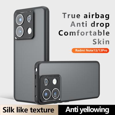 For Xiaomi Redmi Note 14 13 Pro Plus 4G 5G Matte Anti Fingerprint Transparent Shockproof TPU Case Anti-drop Non Yellowing Back Cover Protector Shell