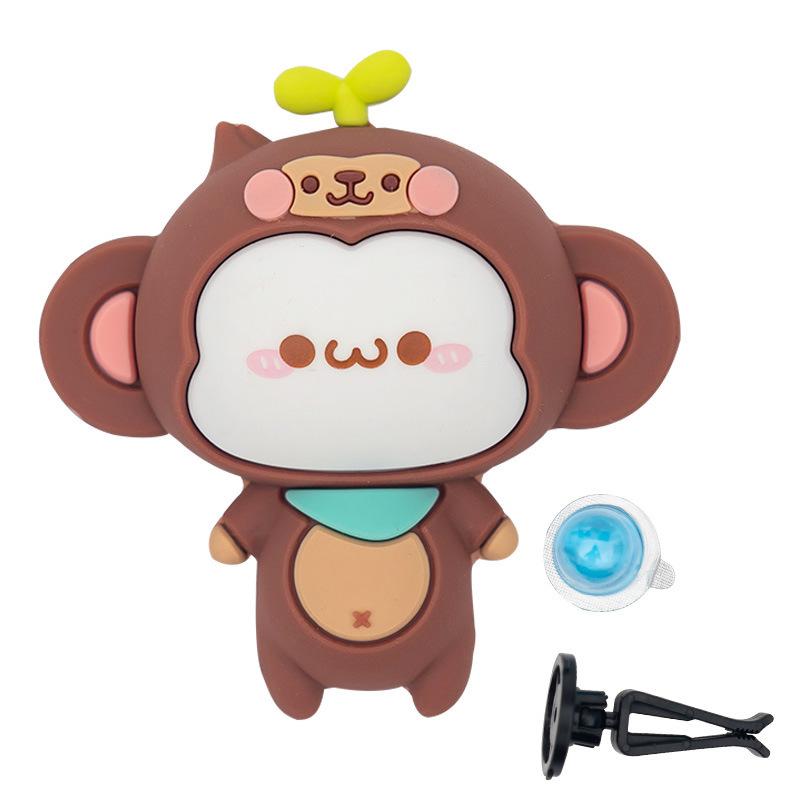 Korean Style New with Long Grasss Cartoon Man Car Air Freshener Air Outlet Fragrance Flavoring In The Car Goods Accessories
