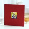 1PC Self-adhesive Laminated Photo Album Linen Surface Family DIY Pasted Handmade Stamp Album Household Goods