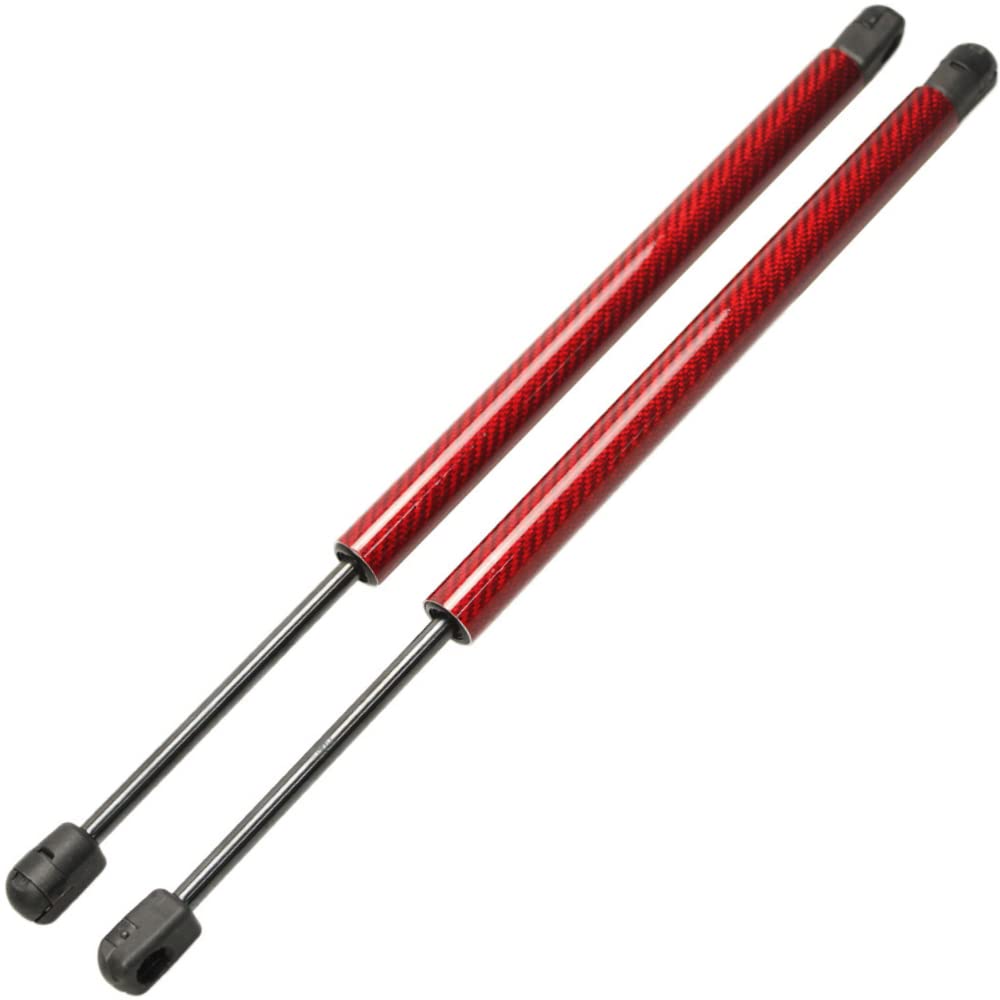 KUNSYOUKIM Bonnet Hood Dampers for Mini R50 R52 R53 R56 Part Numbers ADB115801 and Genuine Set of 2 Black and Red Carbon 2001-2007 (BMW)