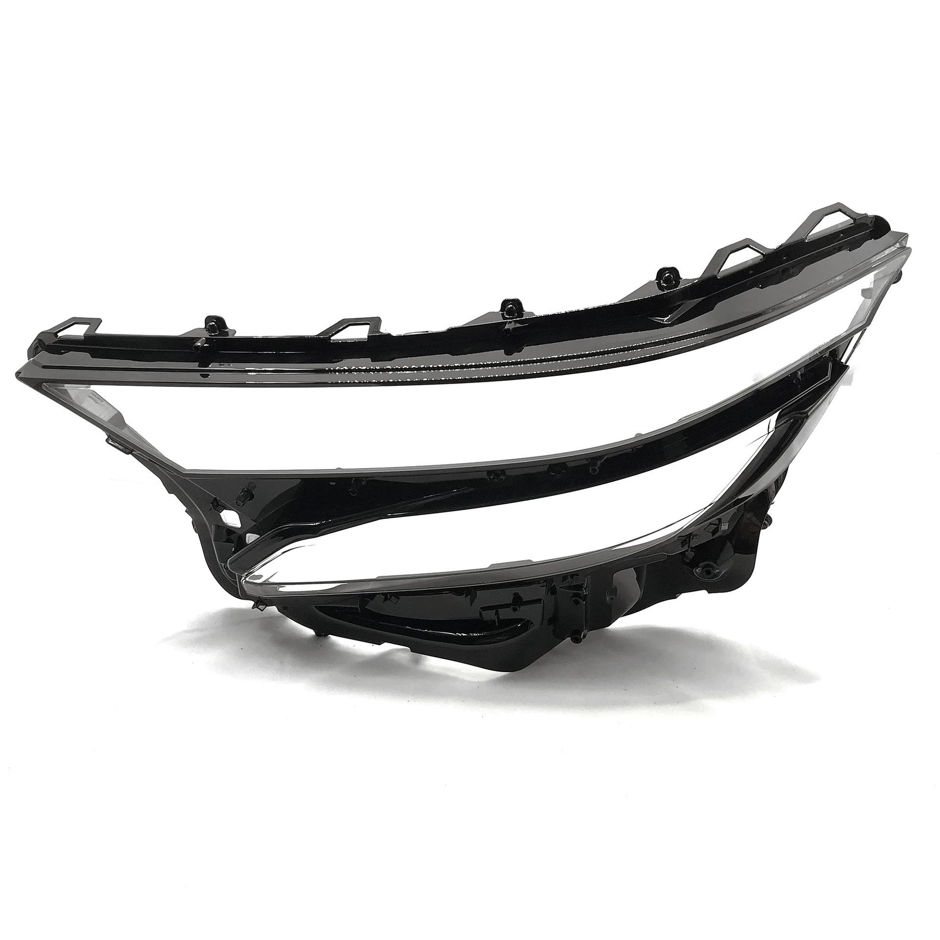 2024-2025 Toyota Vellfire Front Headlight Transparent Lens with Black Back Shell Premium transparent, passenger side, right