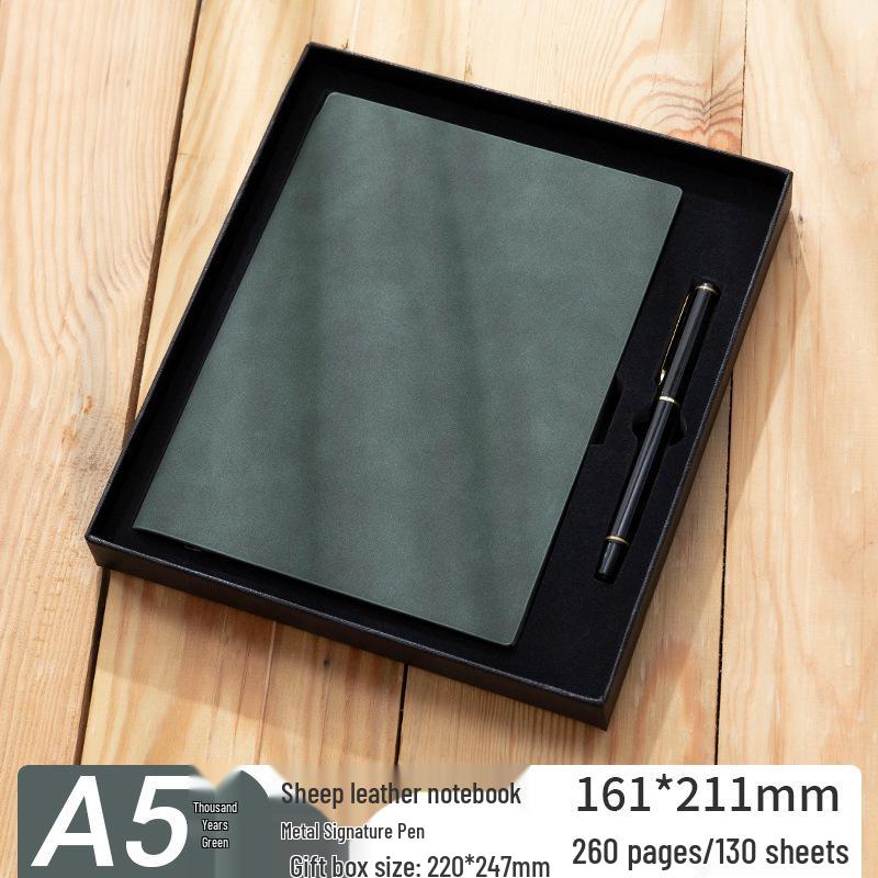 Thickened Sheepskin Business Notebook