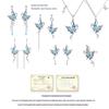 925 Silver Butterfly & Snake Korean Style Versatile Dangle Earrings - Fashion Luxury for Women