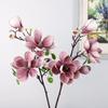 Große Künstliche Magnolienblüte Handgemacht Realistisches Gefühl Kunstmagnolienzweig Realistisches EVA Künstliche Orchidee Tischdekoration