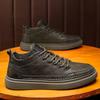 Summer men's shoes British casual leather shoes men's new spring and autumn black shoes men's board shoes student shoes