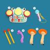 Children Musical Instruments Toys Jazz Drum Set Percussion Music With Microphone Kids Electronic Keyboard Puzzle Educational Toy