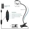 Schreibtischlampe - 360° flexibel - 3 Lichtmodi - 10 Helligkeitsstufen - USB Schwarz