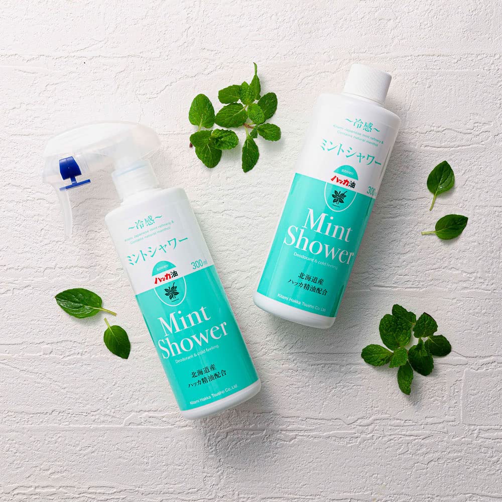 Mint Shower (300mL) - Contains Japanese peppermint oil from Hokkaido.