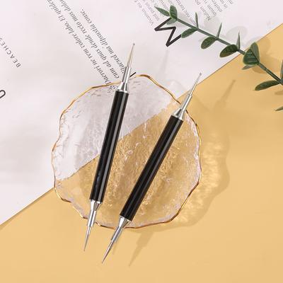 1 pz Nail Art Dotting Pen Tool Doppia estremità Pittura Embossing Stilo per Punta Trapano Disegno Fai da Te Manicure Dotting Tools