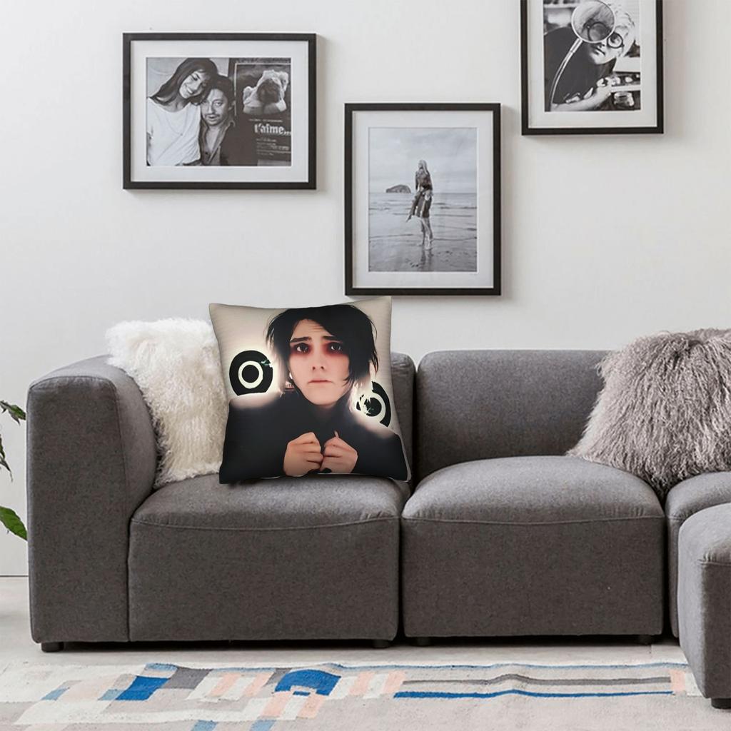 My Chemical Romance Band Pillow Cover Retro Trendy Pillow Case For Sofa Home Decoration Square Pillowcases Birthday Present