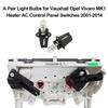 A Pair Light Bulbs for Vauxhall Opel Vivaro MK1 Heater AC Control Panel Switches
