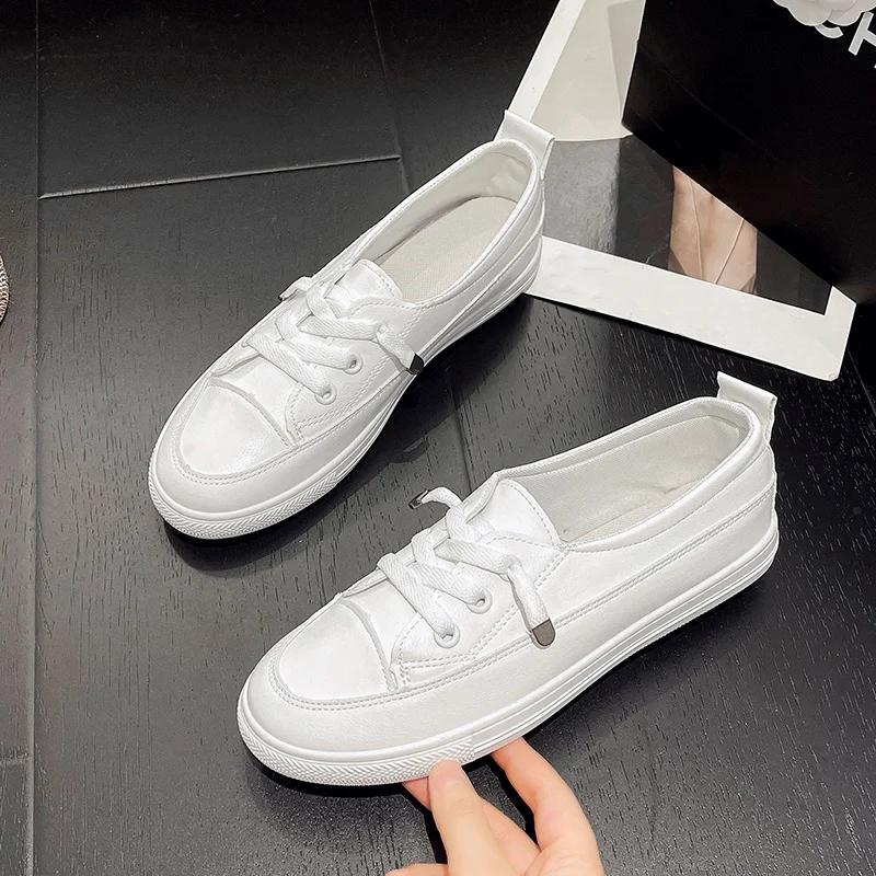 Pantofi Casual de Modă cu Șireturi Stil Nou de Primăvară și Toamnă, Pantofi Plați Rezistenți la Uzură pentru Femei, Pantofi Sport Ușori și Confortabili