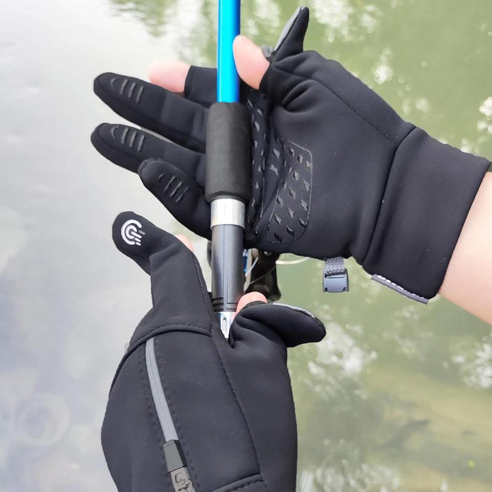 Winter Cycling Windproof Warm Gloves Waterproof Outdoor Bike Skiing Hiking Motorcycle Riding Gloves For Touch Screen Full Finger