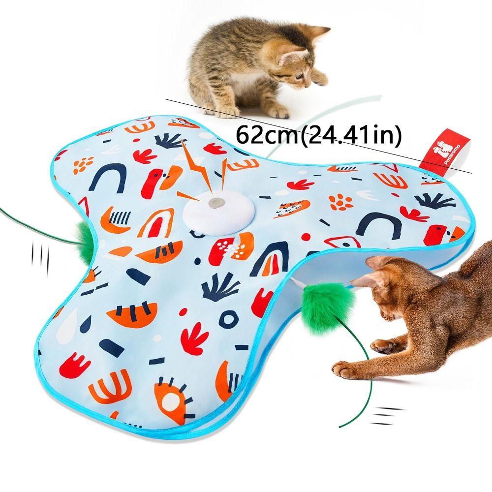 Smart Hide and Seek Cat Toy Motion Activated Interactive Cat Toys Pet Game Cover  Kitten Teaser