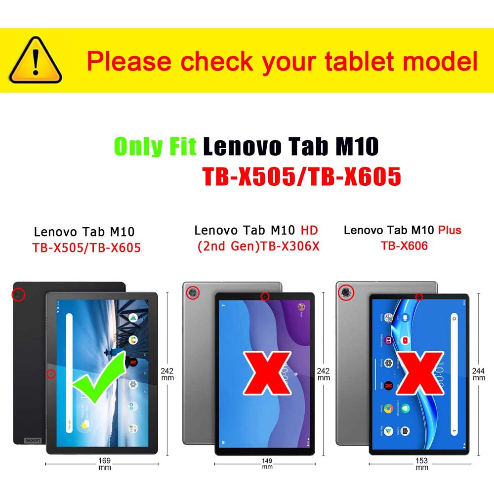 For Tab M10 10.1 inch TB-X605F TB-X605L Cover Fundas TB-X505F TB-X505L TB-X505X Tablet Leather Cases