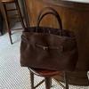 Autunno e inverno retrò opaco in pelle scamosciata fibbia da cintura borsa a spalla portatile borsa tote