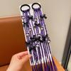 Kuromi Braided Hair Ties for Girls - Sweet Cool Boxer Braids & High Ponytail Hair Accessories.