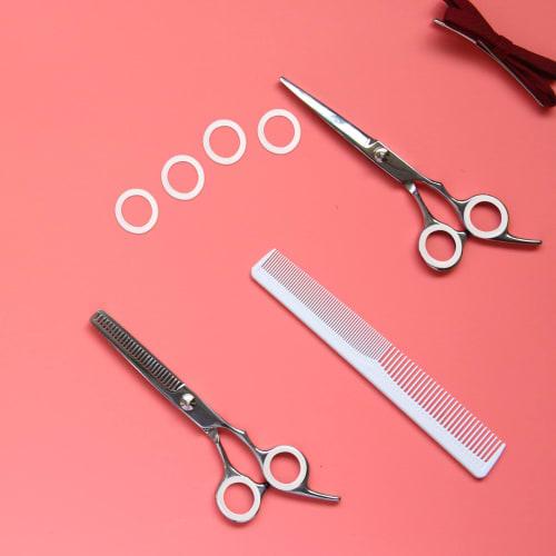 Beaupretty 8-Piece Silicone Finger Rings for Hair Cutting Scissors, Finger Protector Rings, Hair Styling Accessories, Flexible Scissor Ring Covers for