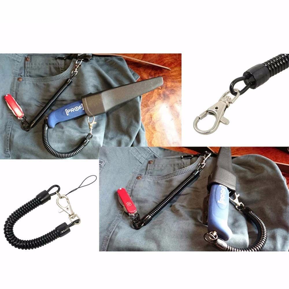 Armband Federseil Spirale Telefonkabel Handy-Lanyard Elastisches Seil Bungee-Seil Schlüsselband