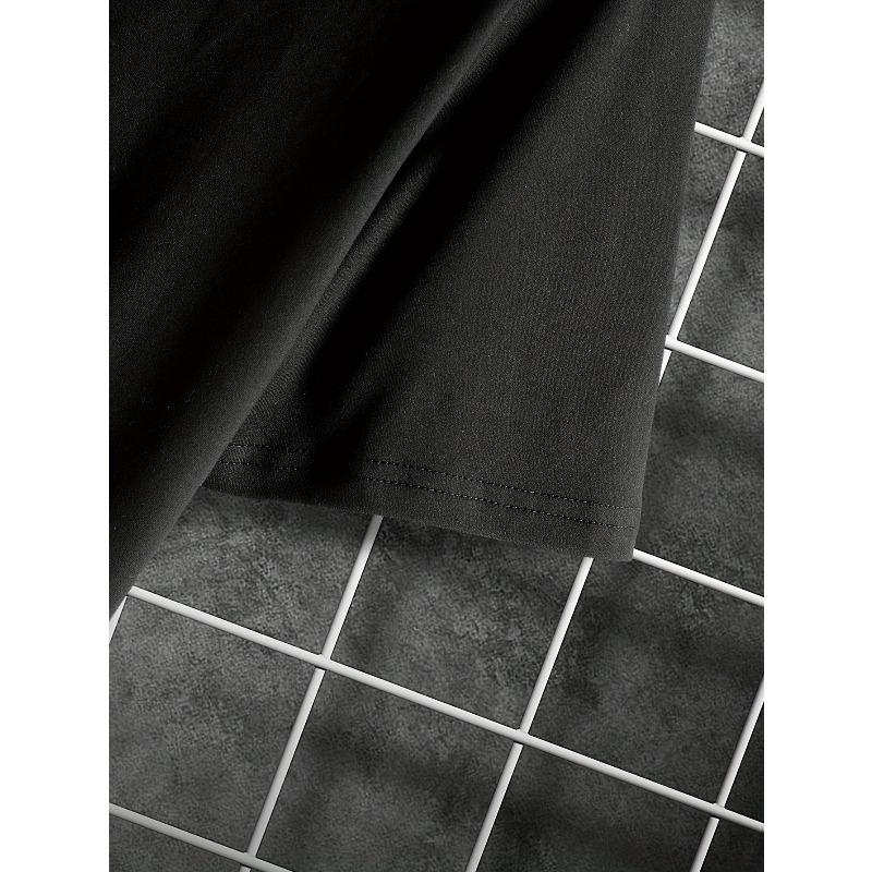 European sizes Bear Pattern Print Men's Crew Neck Short Sleeve T-shirt, Summer Outdoor