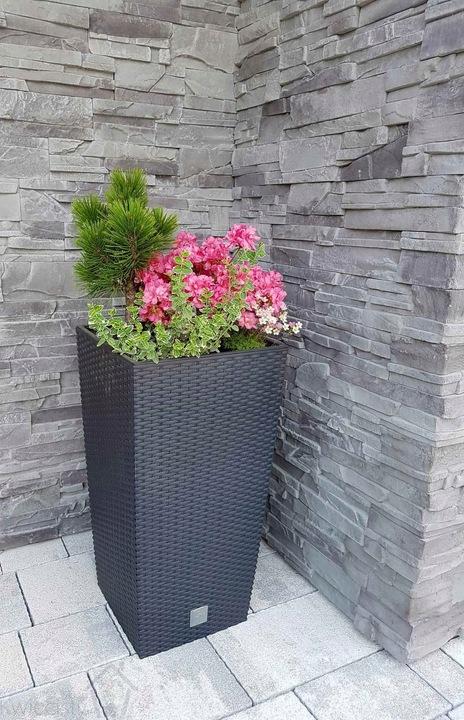 RATO DRTS240 tall flowerpot with insert | Anthracite