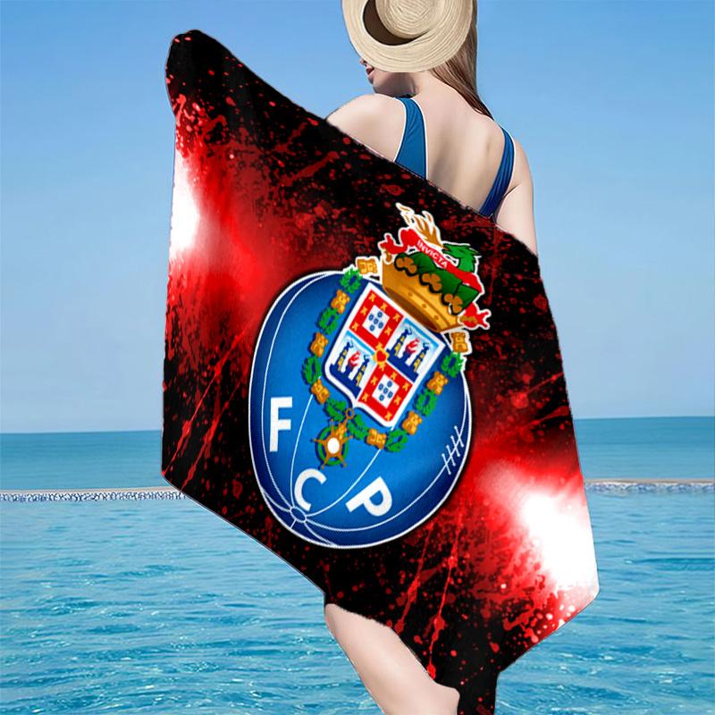 Conception de l'emblème du FC Porto. Serviette de plage, Séchage rapide, Facile d'entretien, À utiliser aussi bien pour le fitness que pour les vacances à la plage, Essentiel de sport Cadeau pour fan