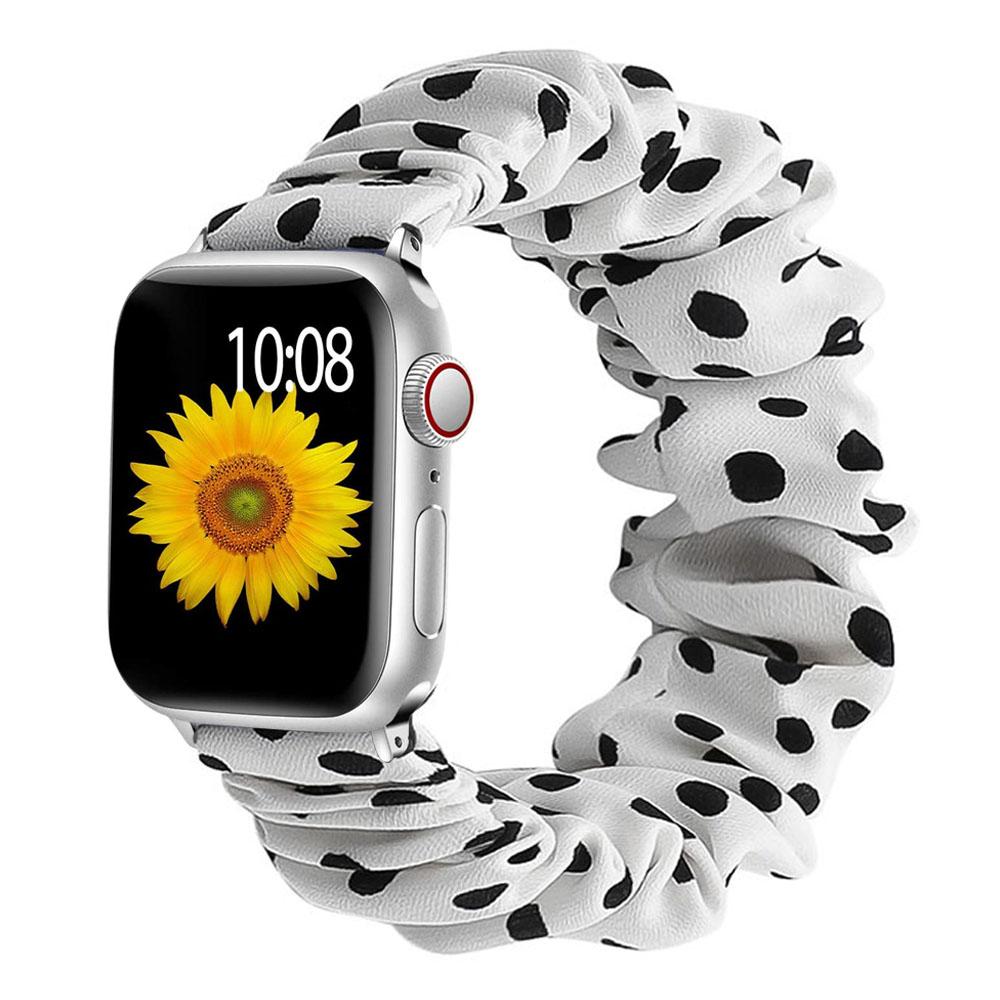 Scrunchie-Armband für Apple Watch Armband 44mm 40mm 41mm 45mm 38 42mm 49mm Elastisches Nylon-Armband iWatch Serie 3 6 se 7 8 9 ultra 2