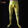 Men'S Sexy Glossy Smooth Skin-Friendly Footed Vertical Line Stockings Silky Super Elastic Tight Dance Yoga Pantyhose