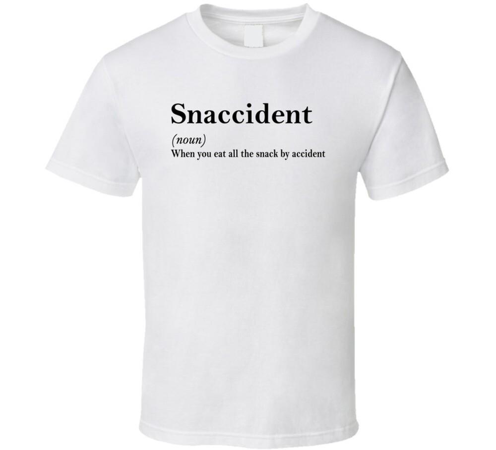 Snaccident Funny Foodie T Shirt Unisex T-Shirt XL