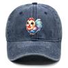 Rooster Print Adjustable Baseball Hat, Animal Flat Cap Lightweight Vintage Non-Stretch Fabric Headwear Snapback Sun Hat
