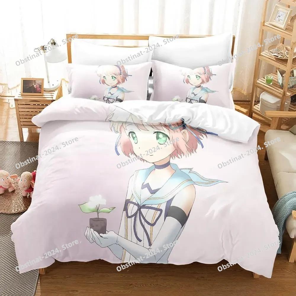 Yeni Anime Magical Girl Raising Project Yatak Takımı Tek Kişilik İki Kişilik Tam Kraliçe King Boy Yatak Takımı Yetişkin Çocuk Yatak Odası Nevresim Takımları
