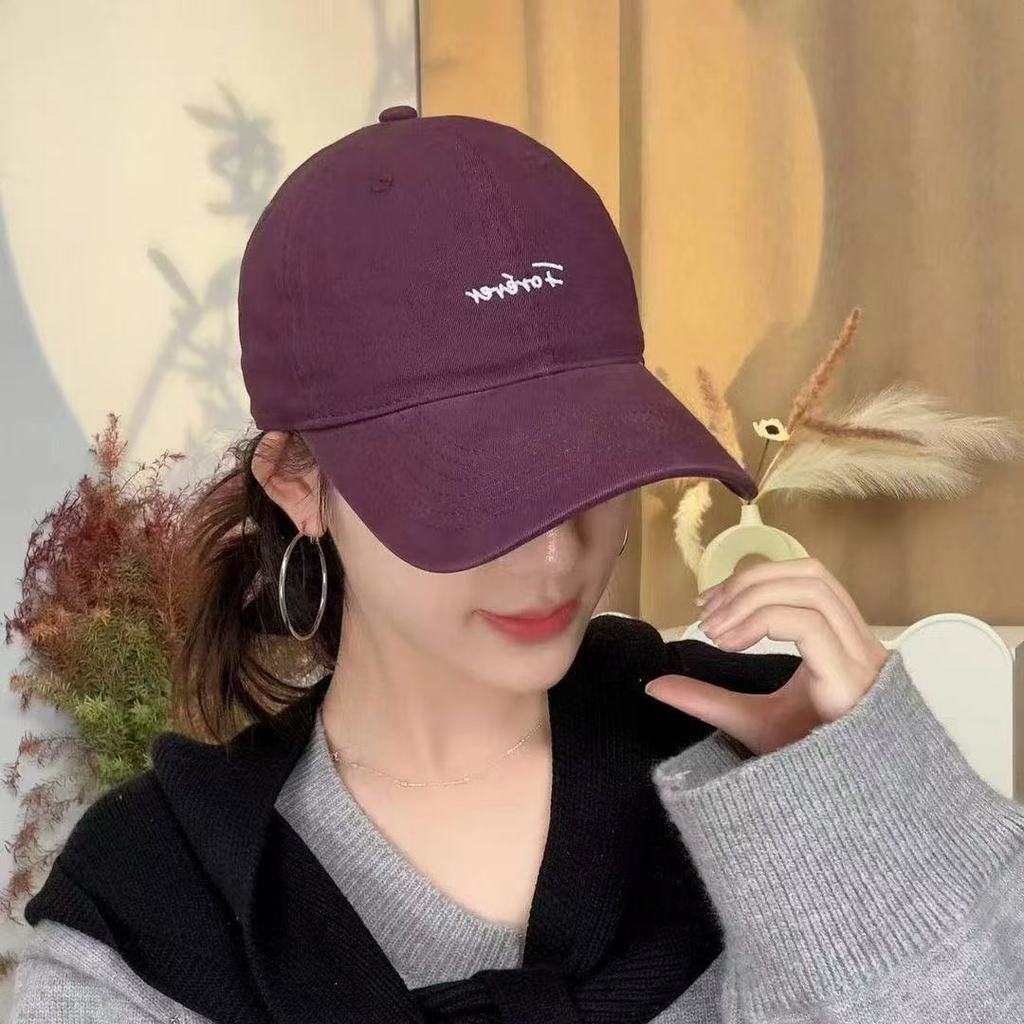 Baseball Cap With Embroidered Letters For Streetwear And Sun Protection
