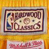 Mitchell X Ness NBA Big Face 2.0 Los Angeles Lakers Mens Shorts SHORBW19147-LALLGPR